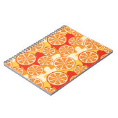 Carnet Rétro motif orange d'agrume (Côté gauche)