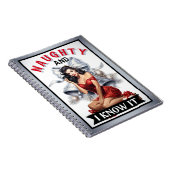 Carnet Retro Naughty et moi le savons Christmas Pinup (Côté Droit)