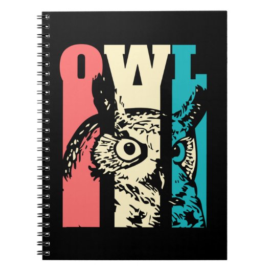 Carnet Retro Owl (Devant)