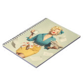 Carnet Retro Pin-Up Office Chic (Côté gauche)