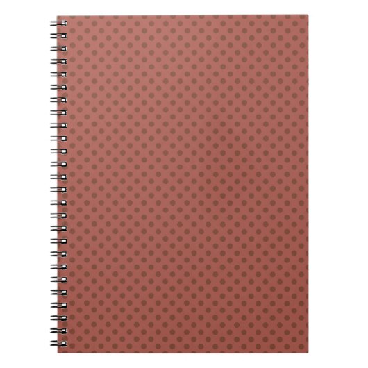 Carnet Retro, pois brun (Devant)