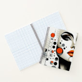 Carnet Retro Pop Diva : Elégance géométrique Art Abstrait (Intérieur)