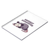 Carnet Retro Possum Social Battery Lined Notebook (Côté gauche)