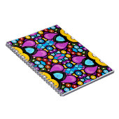 Carnet Retro Record Art Abstrait Fun Motif Design (Côté Droit)