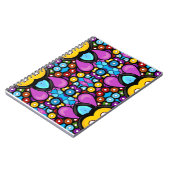 Carnet Retro Record Art Abstrait Fun Motif Design (Côté gauche)