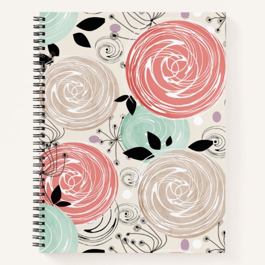 Carnet Rétro, rose (Devant)