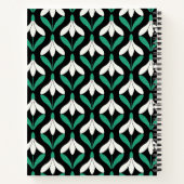 Carnet Retro Scandi motif de neige moderne du milieu du s (Dos)
