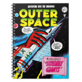 Carnet Retro Sci-Fi Adventure Outer Space Comics Couvertu (Devant)