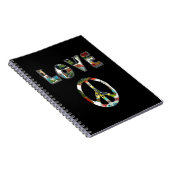 Carnet Rétro signe de paix (Côté Droit)