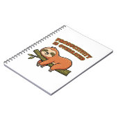 Carnet Retro Sloth Productivity Is Overrated Lined Notebo (Côté gauche)