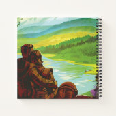 Carnet Retro Space Travel Poster-Une mission de science d (Dos)