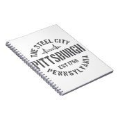 Carnet Retro Steel City Pittsburgh Pennsylvania Yinz vint (Côté Droit)