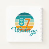 Carnet Retro Sunset 87 Vintage Distressed (Dos)