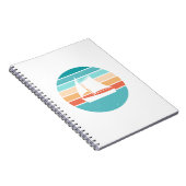 Carnet Retro Sunset Effet Perdu + Voilier (Côté Droit)