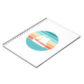 Carnet Retro Sunset Effet Perdu + Voilier (Côté gauche)