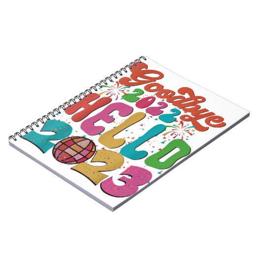 Carnet Retro Super Goodbye 2022 Hello 2023 New Year's Ev (Côté gauche)