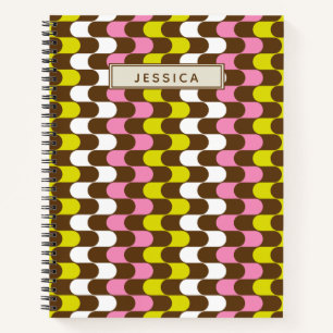 Carnet Retro Super Lime rose Brown Art personnalisé