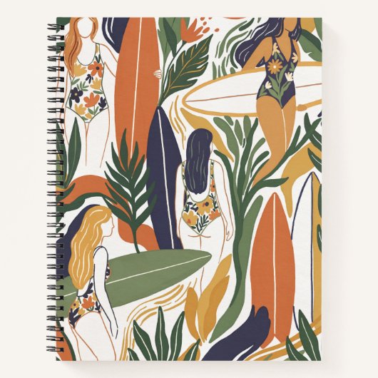 Carnet Retro Surf Club (Devant)