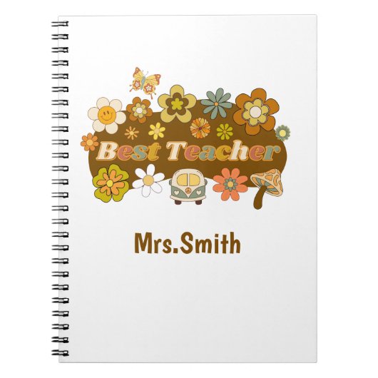 Carnet Retro Teacher Notebook (Devant)
