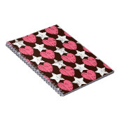 Carnet Retro Threadbare Hearts Stars Texture (Côté Droit)