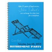 Carnet Retro Transat Retraite Party Blue Guest Book 2 (Devant)