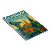 Carnet Retro Travel Glasgow Écosse (Côté Droit)