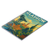 Carnet Retro Travel Glasgow Écosse (Côté gauche)