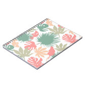 Carnet Rétro, tropical, feuille (Côté gauche)