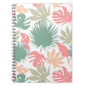 Carnet Rétro, tropical, feuille (Devant)