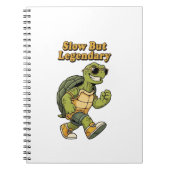 Carnet Retro Turtle Slow Living Lined Notebook (Devant)