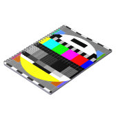 Carnet Retro TV pas d'illustration de signal. (Côté gauche)