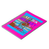Carnet Retro USA Stronger Together Abstrait Art Print (Côté gauche)
