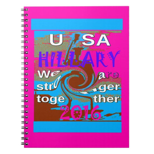 Carnet Retro USA Stronger Together Abstrait Art Print (Devant)