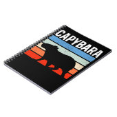 Carnet Retro Vintage Capybara Cute Animal (Côté gauche)