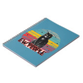 Carnet Retro Vintage Chat Noir Ew (Côté gauche)