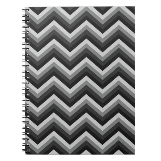 Carnet Rétro zigzag Chevron de motif (Devant)