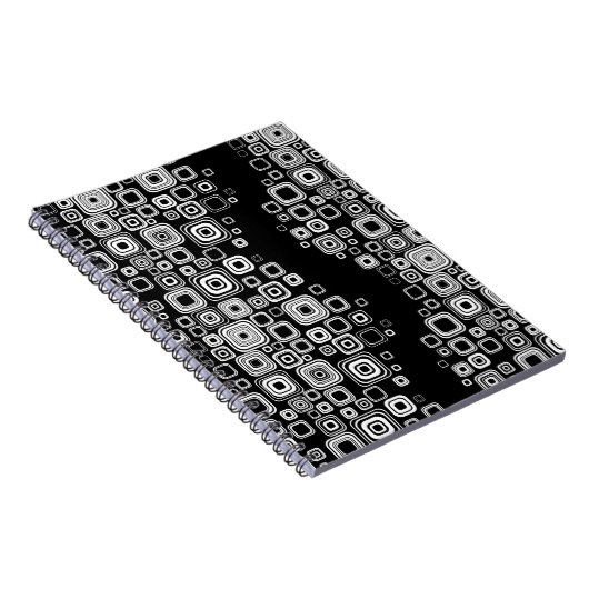 Carnet Rétros carrés noirs et blancs (Côté Droit)