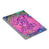 Carnet Retrouvez la joie dans le voyage rose Inspirivity  (Côté Droit)