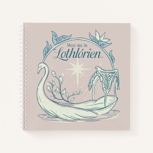 Carnet Retrouvez-moi à LOTHLORIEN™ - Bateau cygne (Devant)