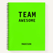 Carnet Réunion de bureau de Notes personnalisées de l'équ (Devant)