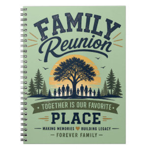Carnet Réunion de famille Ensemble est notre endroit préf