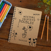 Carnet Réunion Inspiré Doodles Office Funny Personnalisé