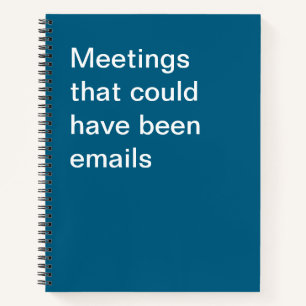 Carnet Réunions qui auraient pu être des emails