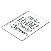 Carnet Réussite Attitude Dreams Buts Motivation Citation (Côté gauche)