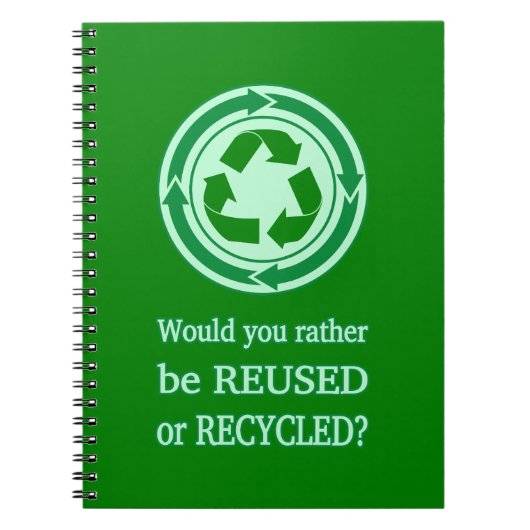 Carnet Réutiliser et recycler (Devant)