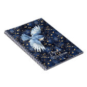 Carnet Rêve de feuilles d'or d'oiseau bleu (Côté Droit)