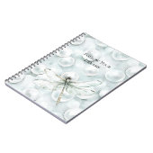 Carnet Rêve de libellule bleue chic (Côté gauche)