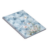 Carnet Rêve de libellule florale bleue (Côté Droit)