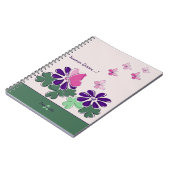 Carnet Rêve d'été Pink Green Purple Papillon (Côté gauche)