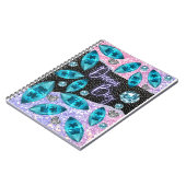 Carnet rêve grand coloré style bijoux (Côté gauche)